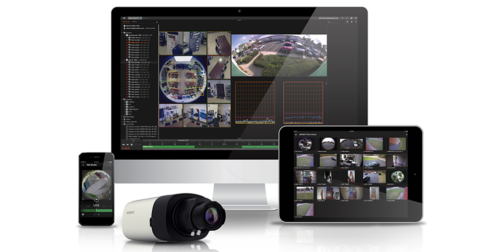 wisenet 12 camera system