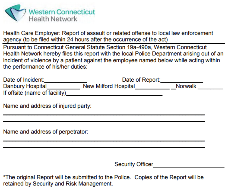 workplace violence prevention in healthcare