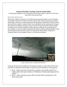 Advanced Severe Weather Tracking Tools for School Safety