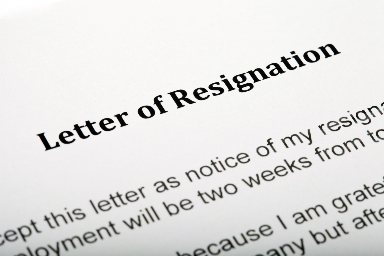 school leaders resign