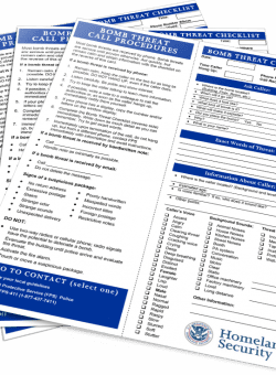 Bomb Threat Checklist and Call Procedures