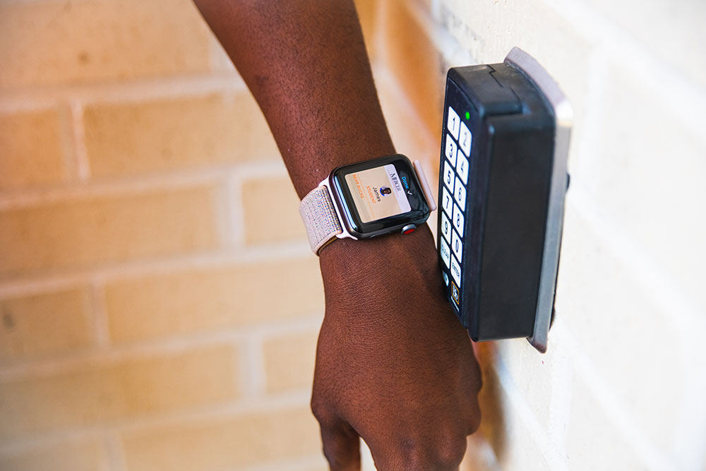 Allegion Launches Contactless IDs Using Transact Credentials, Apple Wallet, slide 1