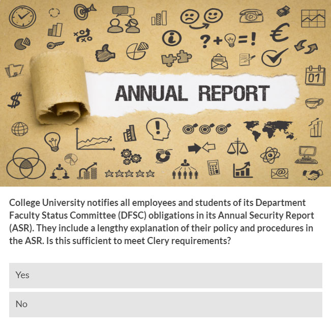 What Would You Do in These Clery Crime Scenarios?, slide 14
