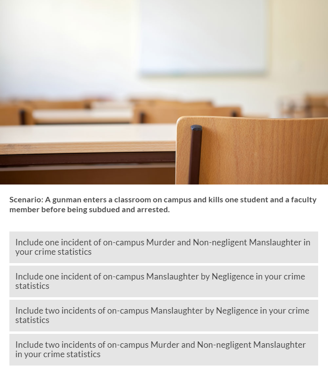 How Would You Classify These Clery Crimes in Your ASR?, slide 0