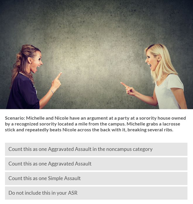 How Would You Classify These Clery Crimes in Your ASR?, slide 8