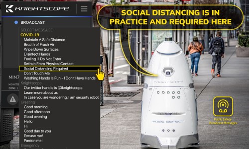 Knightscope Robots Now Make Coronavirus Public Safety Announcements