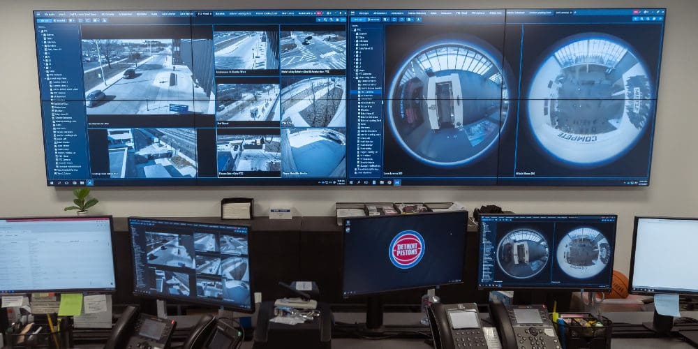 NBA’s Detroit Pistons Use RGB Spectrum’s MediaWall for 24/7 Security