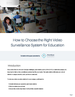 How to Choose the Right Video Surveillance System for Education