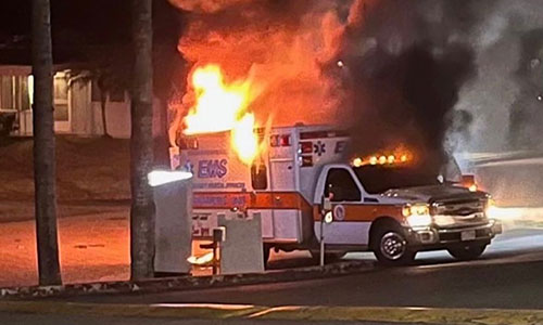 Ambulance Fire Kills Patient, Critically Injures Paramedic Outside Hawaii Hospital