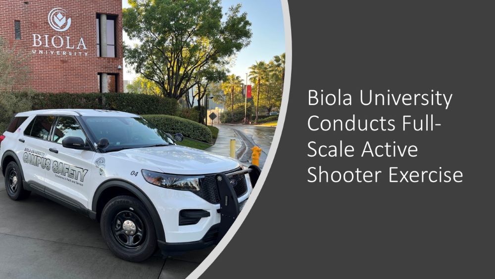 active shooter, Biola University, exercises, exercise