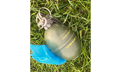 Grenade-Shaped Dog Poop Bag Holder