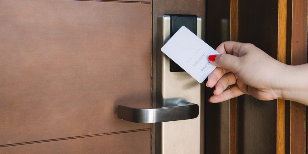 A hacking technique exposes security vulnerabilities of some RFID-based hotel keycard locks. Saflok, dormakaba, hack