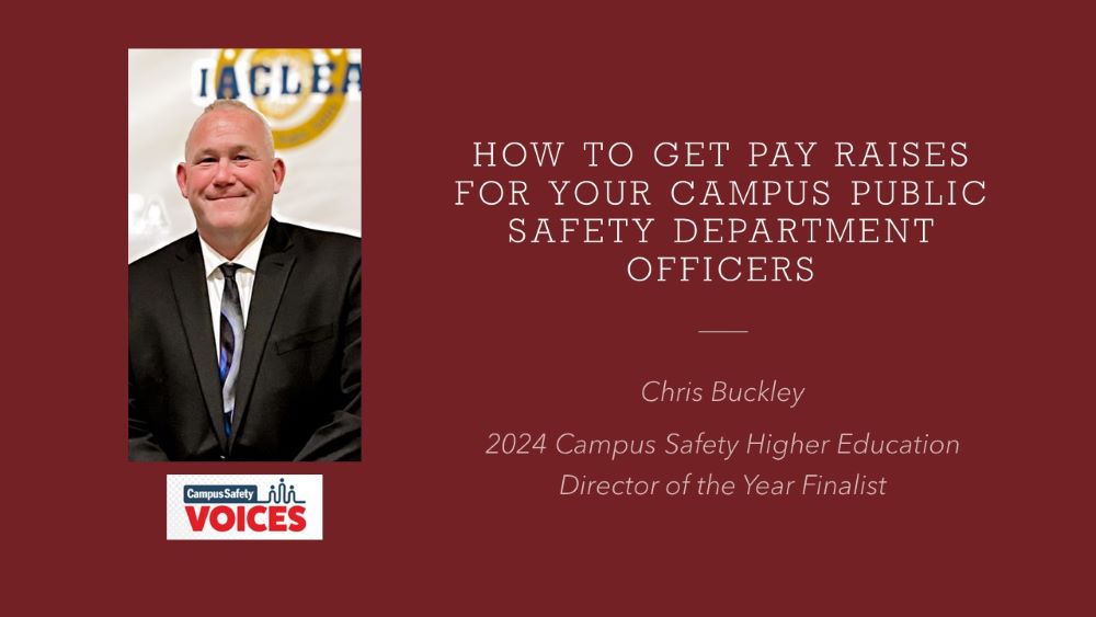 How to Get Pay Raises for Your Campus Public Safety Department Officers, Christopher Buckly, Keene State, officer pay