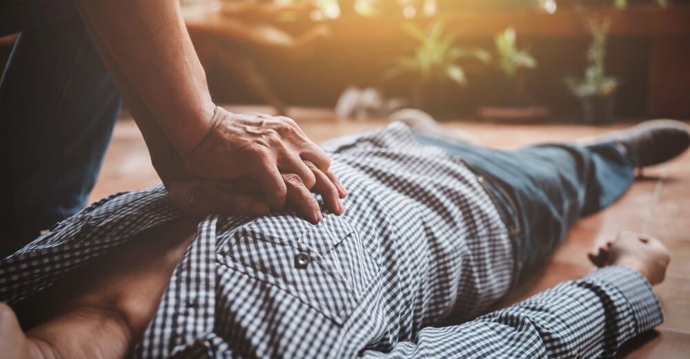 Immediately administering CPR and an AED on a person experiencing sudden cardiac arrest can greatly increase their chances of survival. Damar Hamlin, Andrew Pihlblad