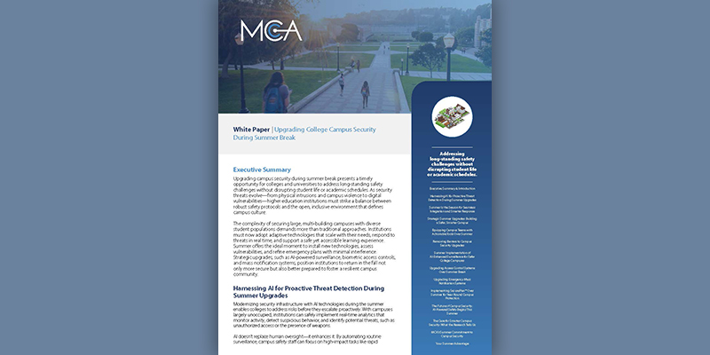 Upgrading College Campus Security During Summer Break