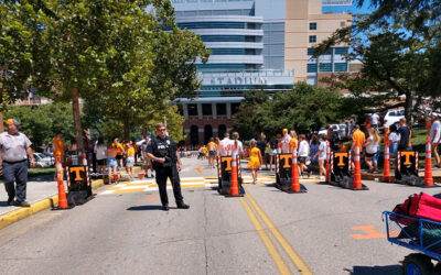 Meridian Archer Mobile Barrier Enhances Pedestrian Safety on College Campuses