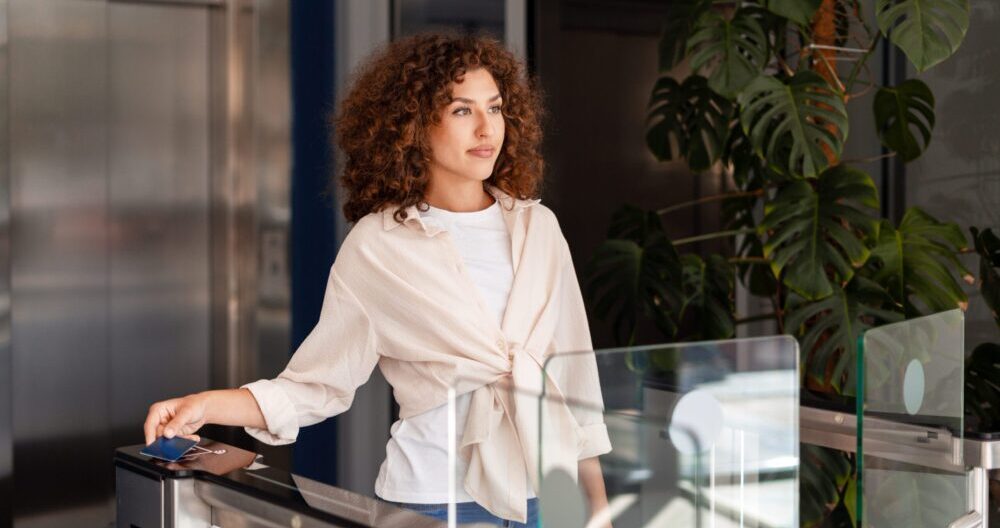 Connected devices are changing the way we think about commercial access control by combining traditional locks with advanced authentication. Allegion, Sammy Stevenson